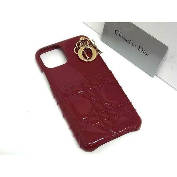 Christian Dior Lady Dior Cannage Patent Iphone11 Pro Compatible Iphone Case
